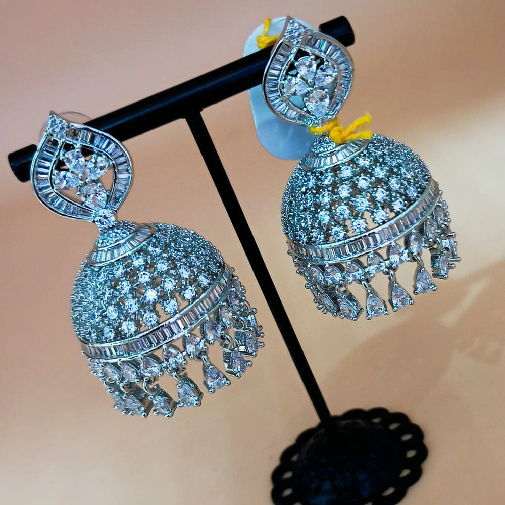 Padmawati Bangles Gold Plated AD Stone Jhumki Earrings