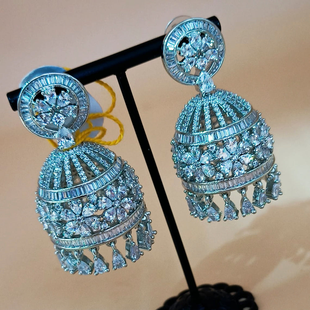 Padmawati Bangles Gold Plated AD Stone Jhumki Earrings