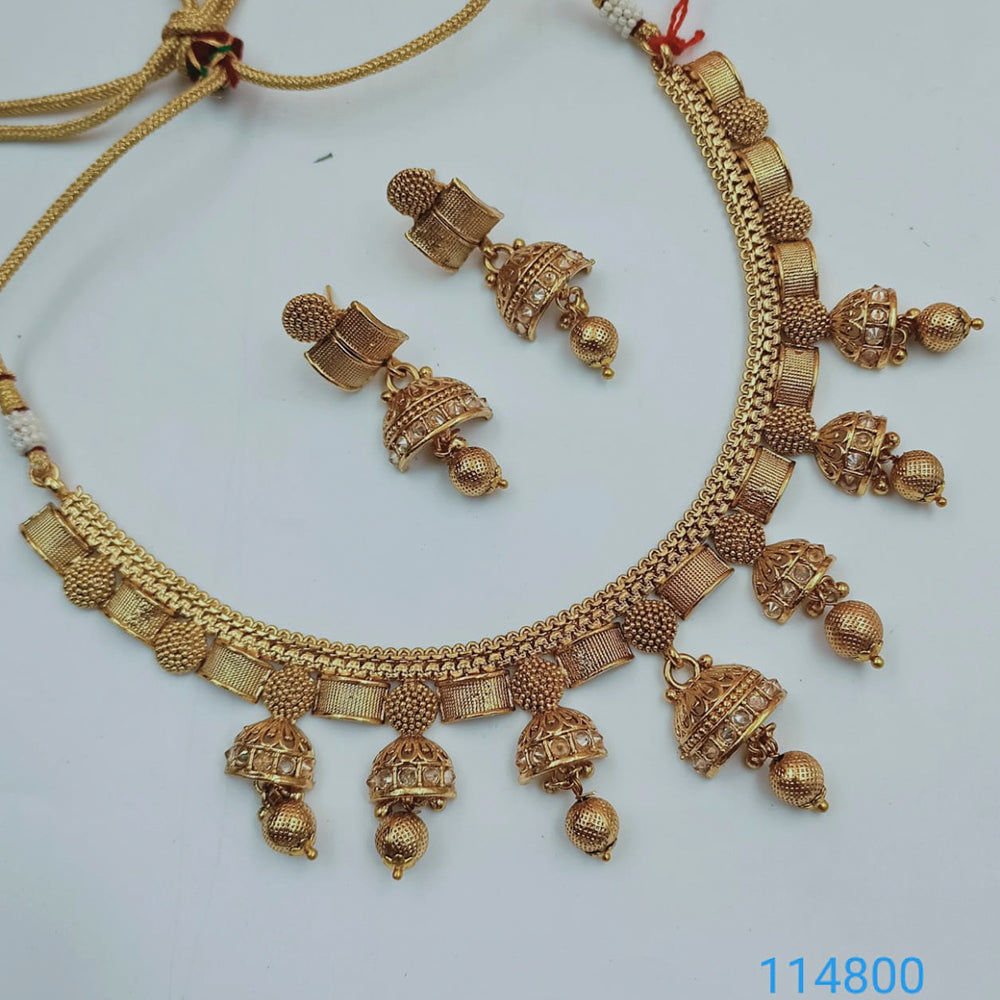Padmawati Bangles Gold Plated Austrian Stone Choker Necklace Set