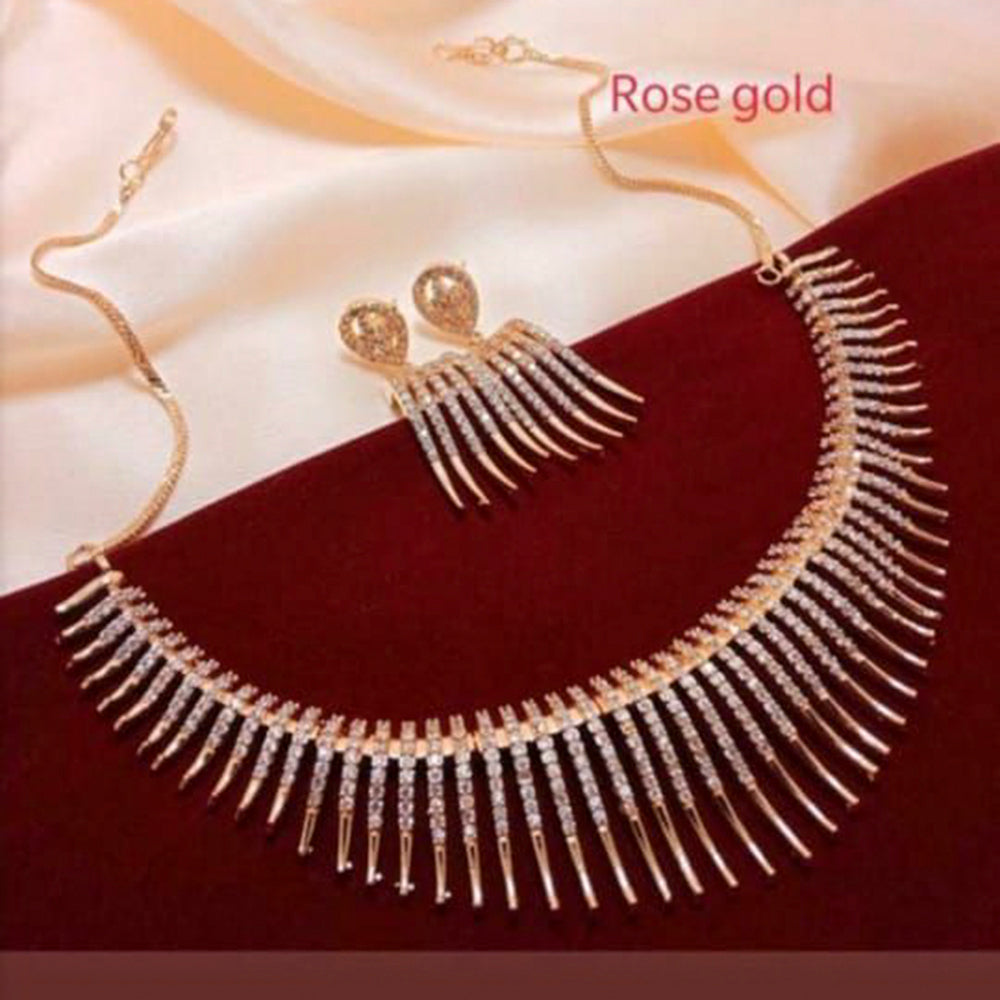 Pooja Bangles Gold Plated Ad Stone Choker Necklace Set