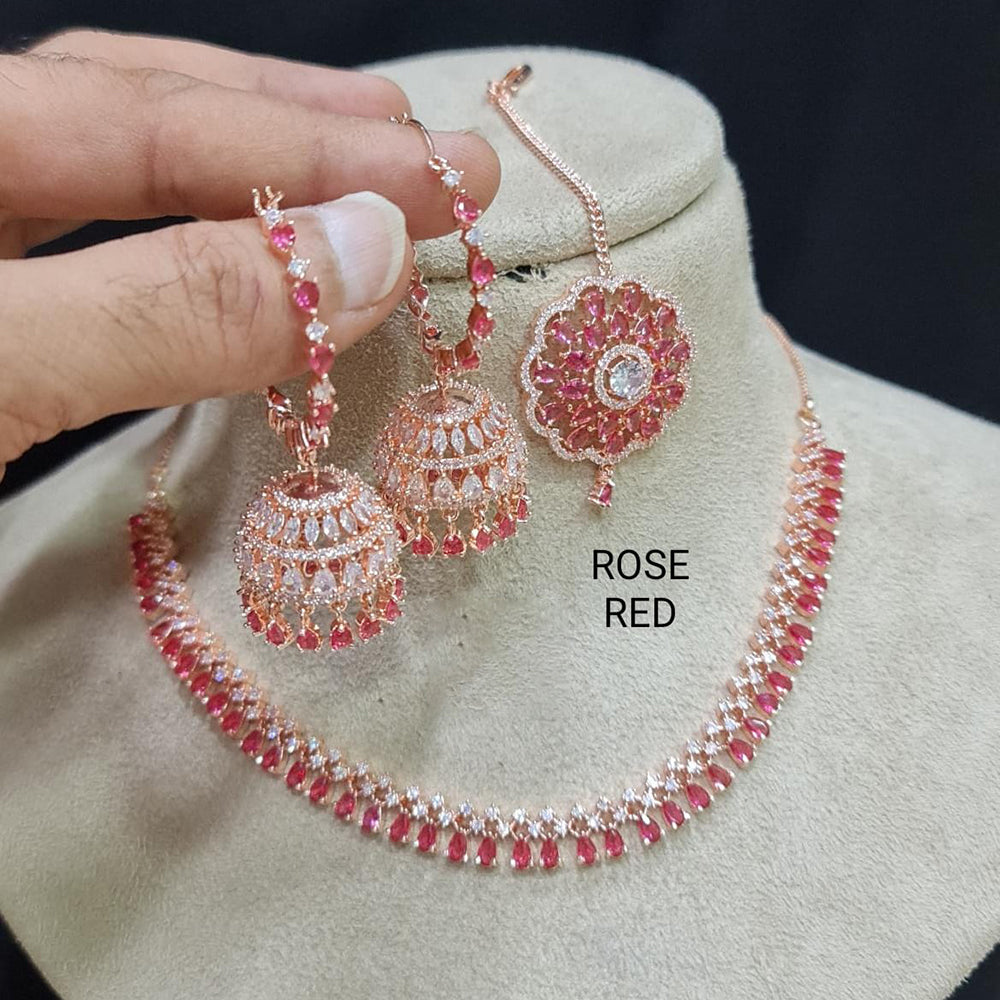 Pooja Bangles American Diamond Necklace Set