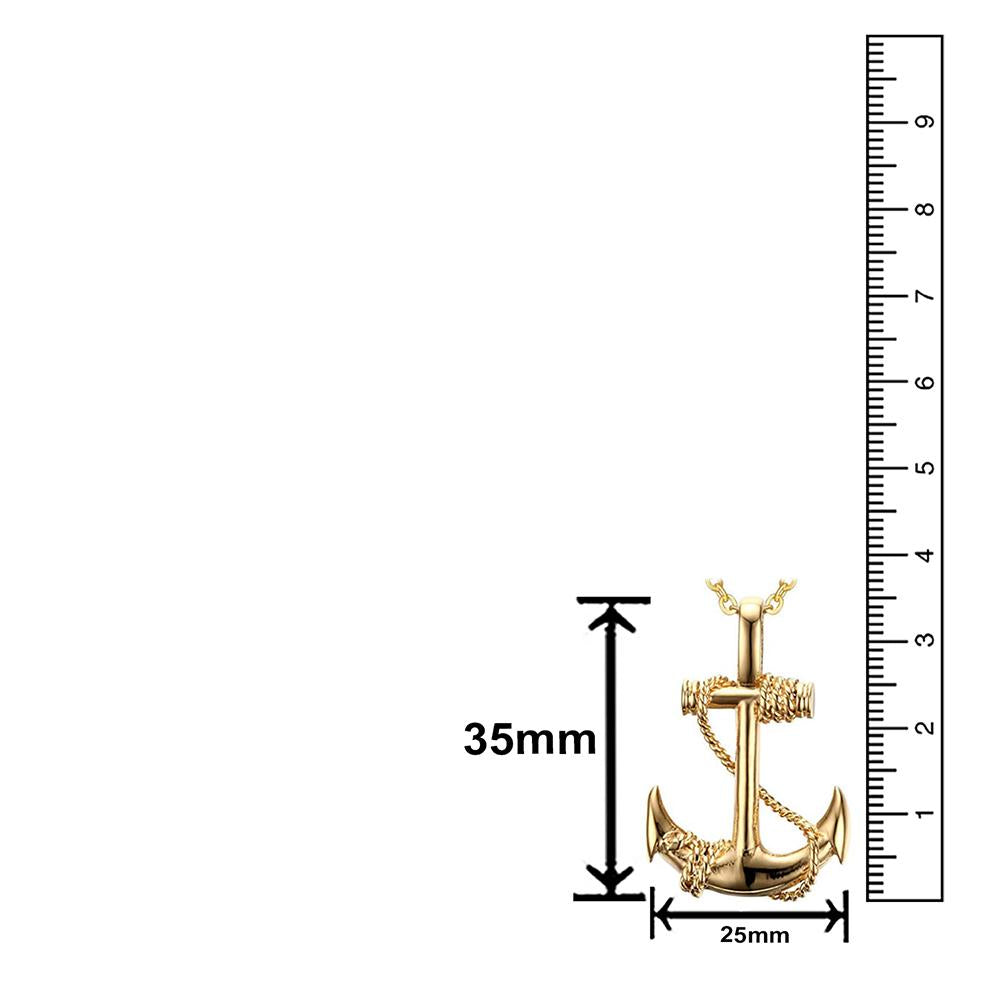 Mahi Gold Plated Exclusive Anchor Unisex Pendant Ps1101697G