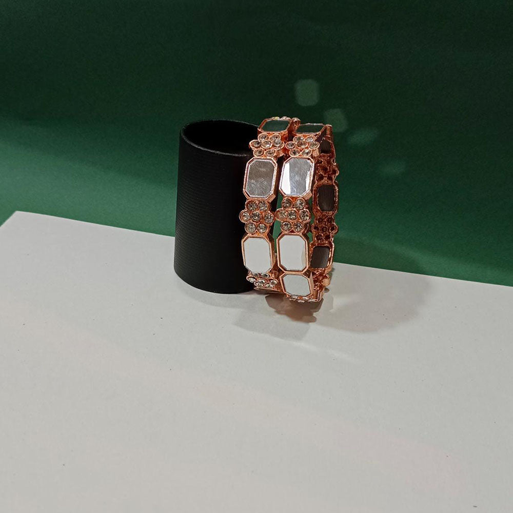 Pooja Bangles Gold Plated Mirror Work Designer Bangles Set