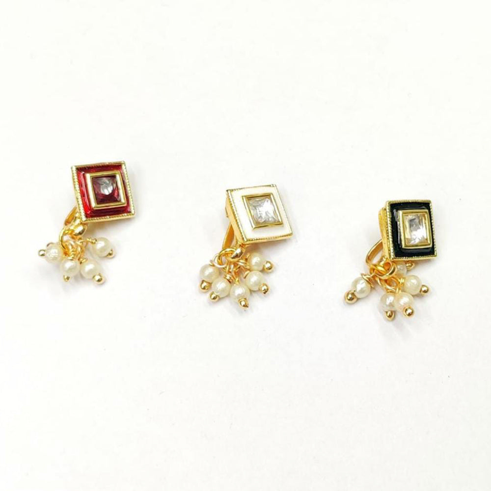 Pooja Bangles Gold Plated Nose Pin