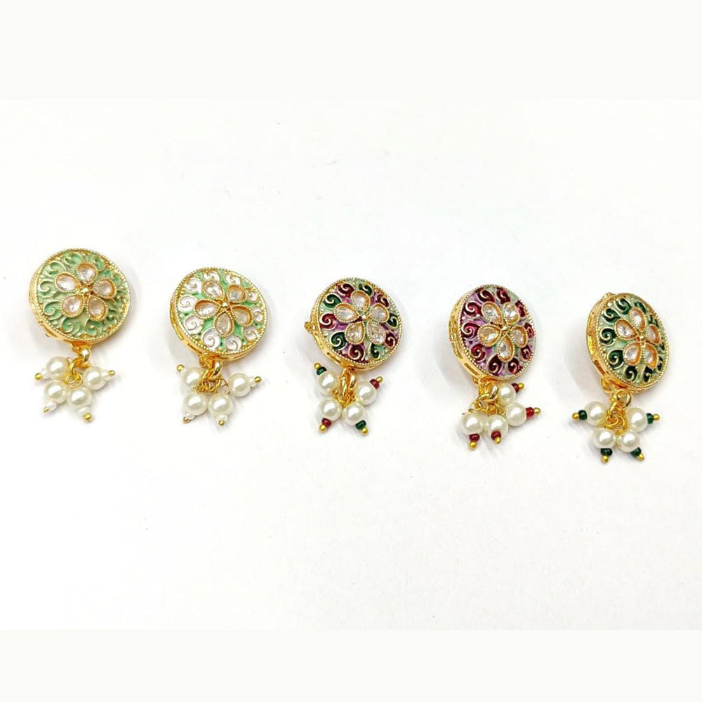 Pooja Bangles Gold Plated Nose Pin