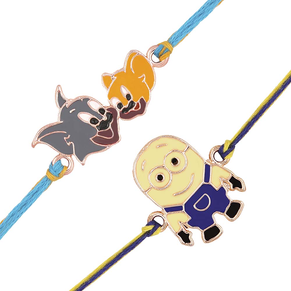 Mahi Combo of Children's Favourite 2 Cartoon Rakhis for Kids (RCO1105358M)