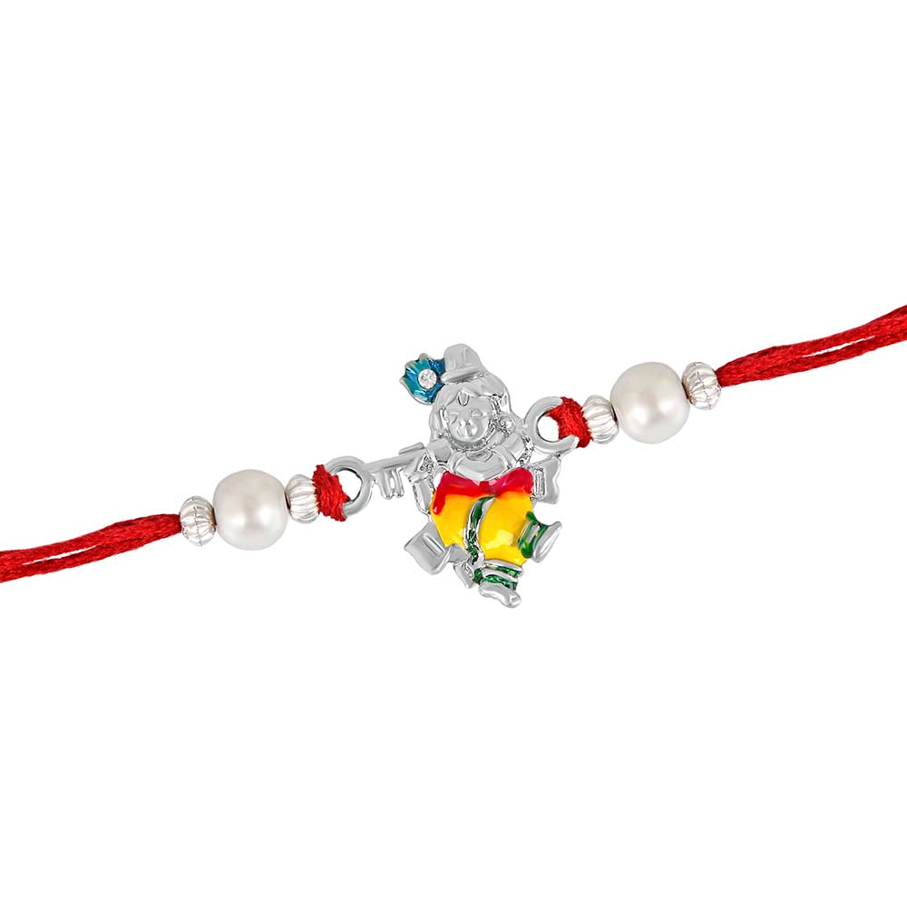 Mahi Combo of Bal Kishana and Peacock Feather Rakhi's for Bhaiya / Brother (RCO1105427M)