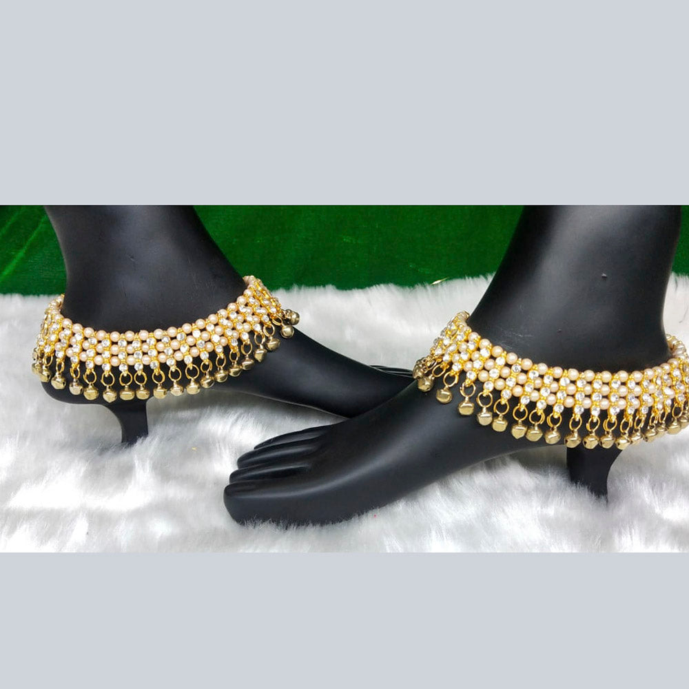 Roshni Emitation Gold Plated Austrian Stone Payal