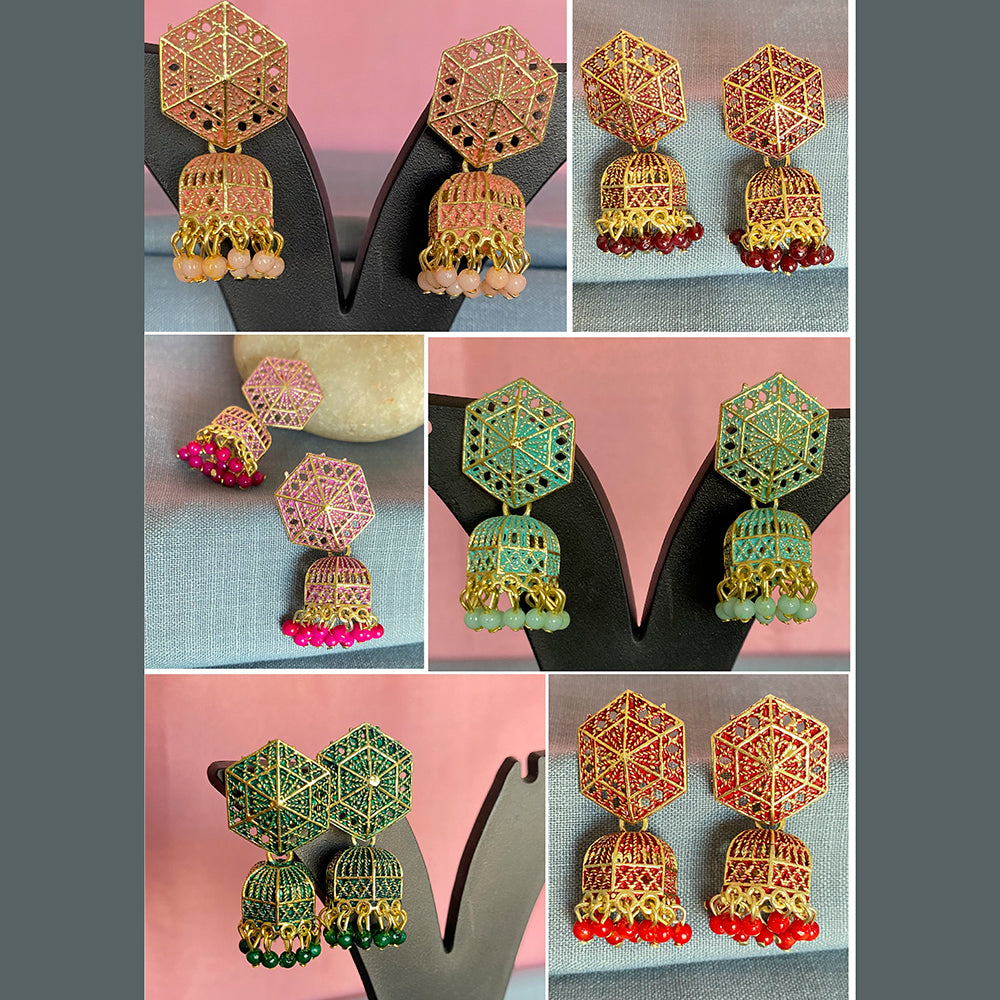 Mahavir Gold Plated Earrings Combo