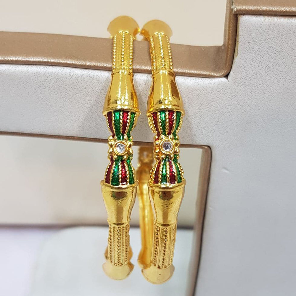 Raiyaraj Gold Plated Pack Of 3 Kada Bangles