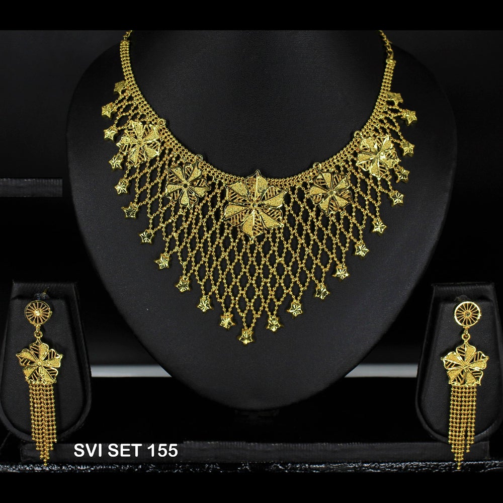 Mahavir Forming Gold Necklace Set - SVI SET 155