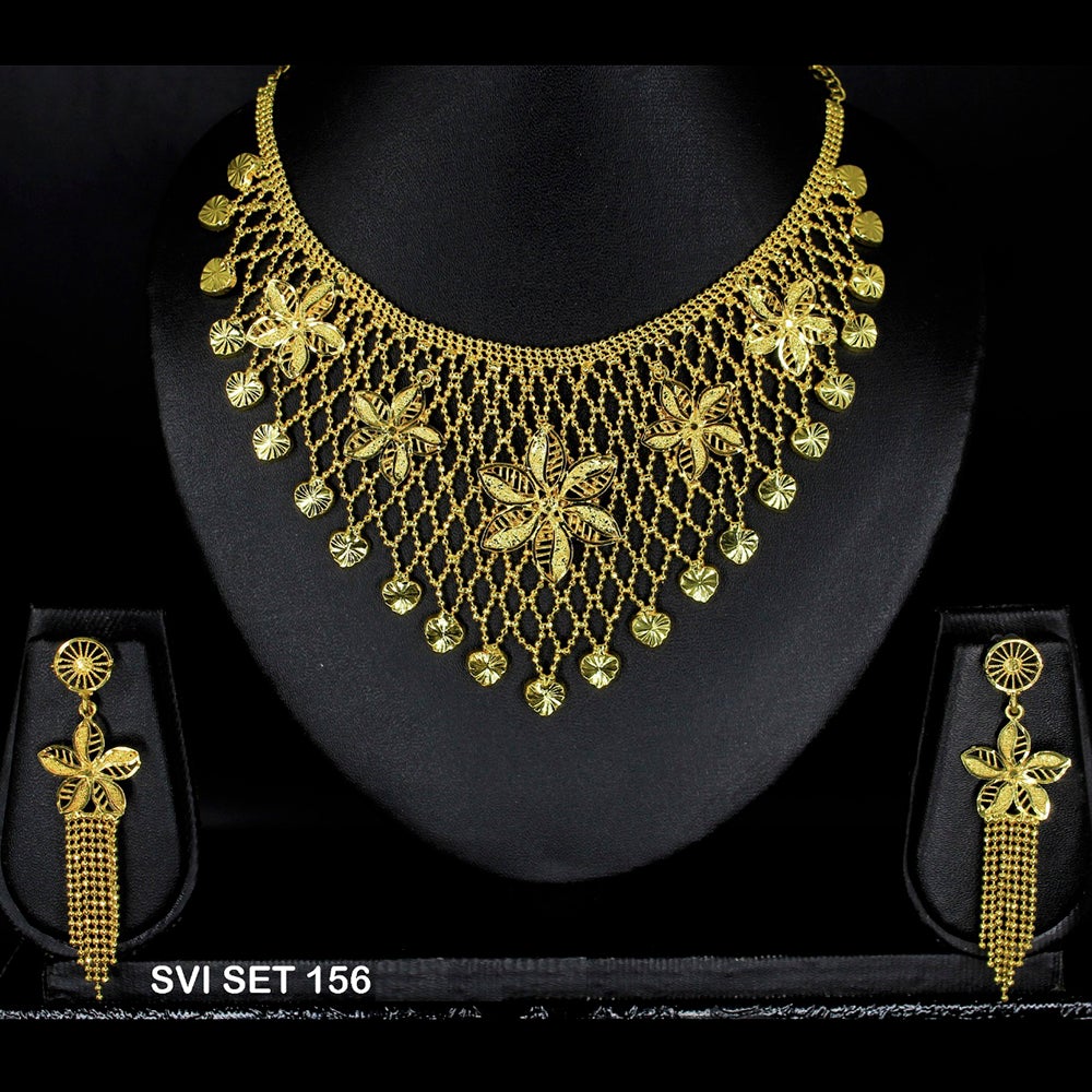 Mahavir Forming Gold Necklace Set - SVI SET 156