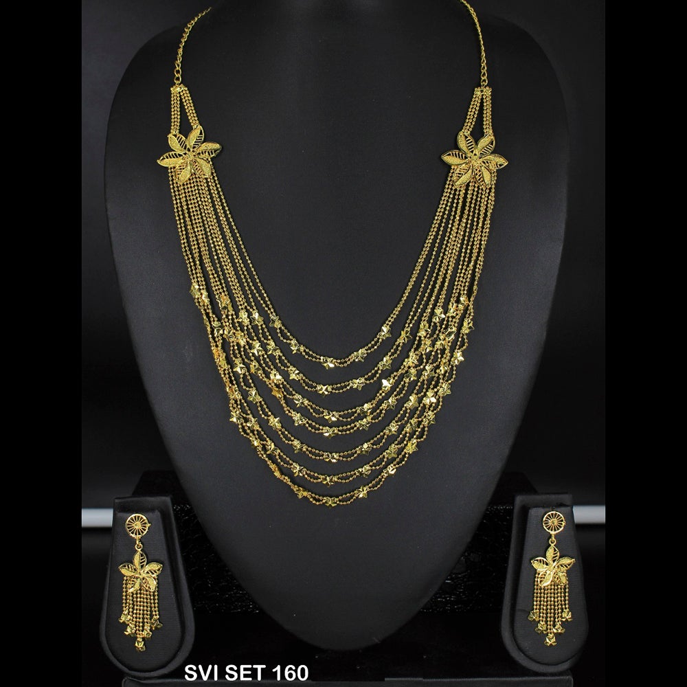 Mahavir Forming Gold Necklace Set - SVI SET 160