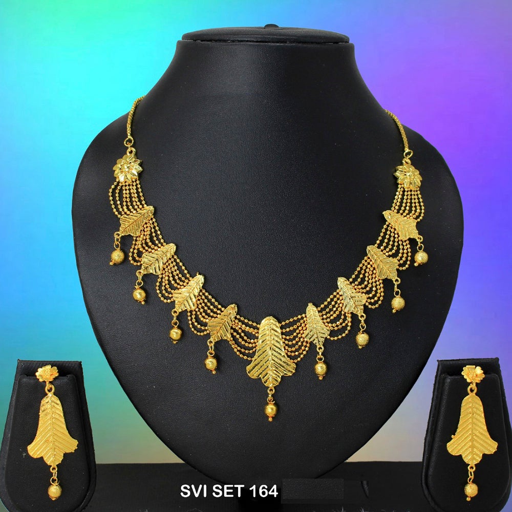 Mahavir Forming Gold Necklace Set - SVI SET 164
