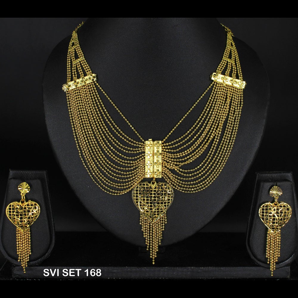 Mahavir Forming Gold Necklace Set - SVI SET 168
