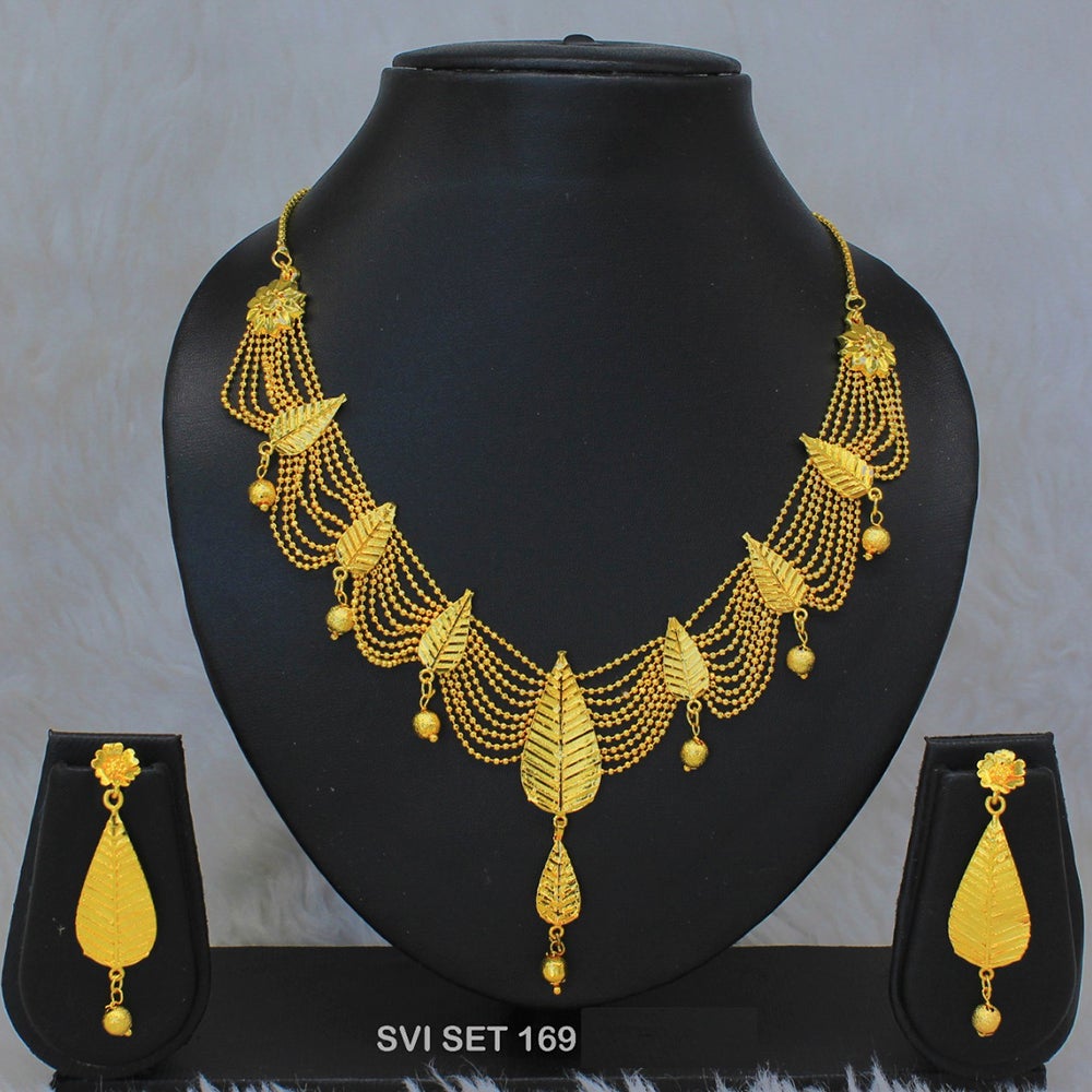 Mahavir Forming Gold Necklace Set - SVI SET 169