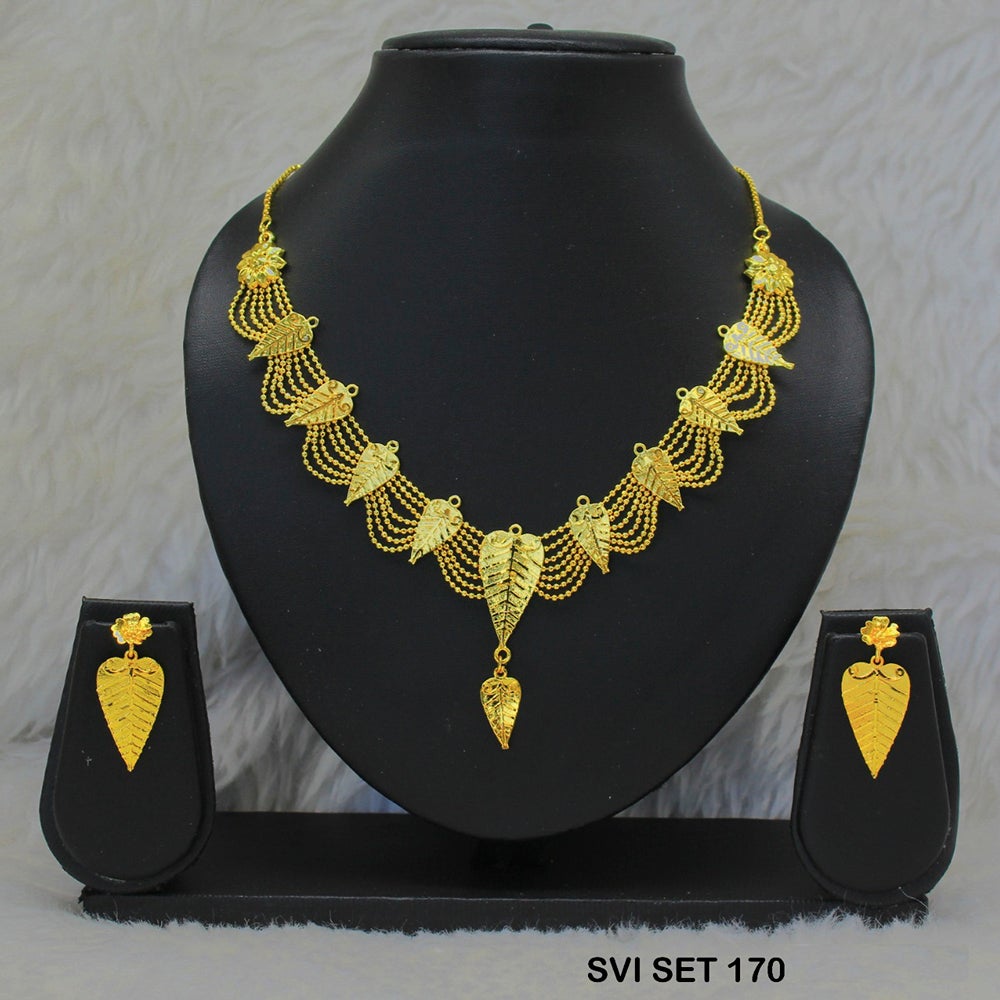 Mahavir Forming Gold Necklace Set - SVI SET 170