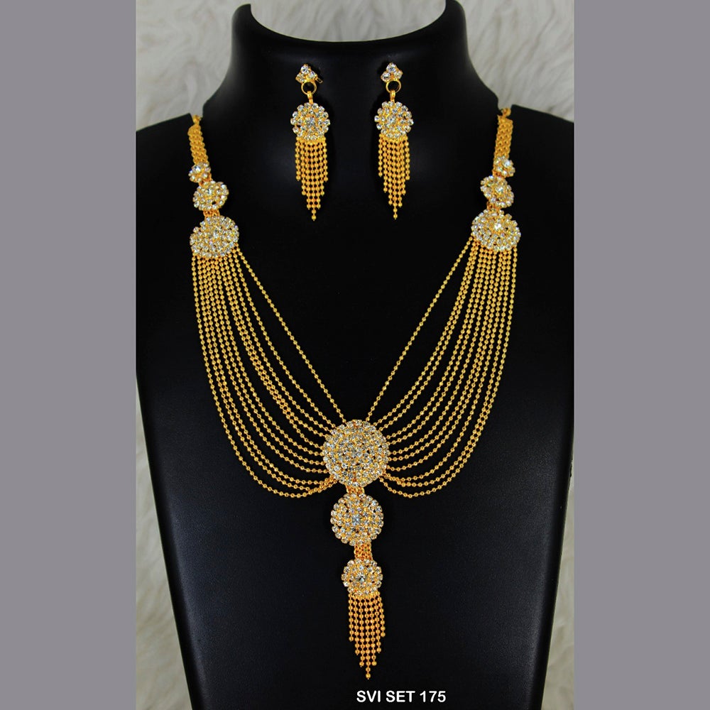 Mahavir Forming Gold Necklace Set - SVI SET 175