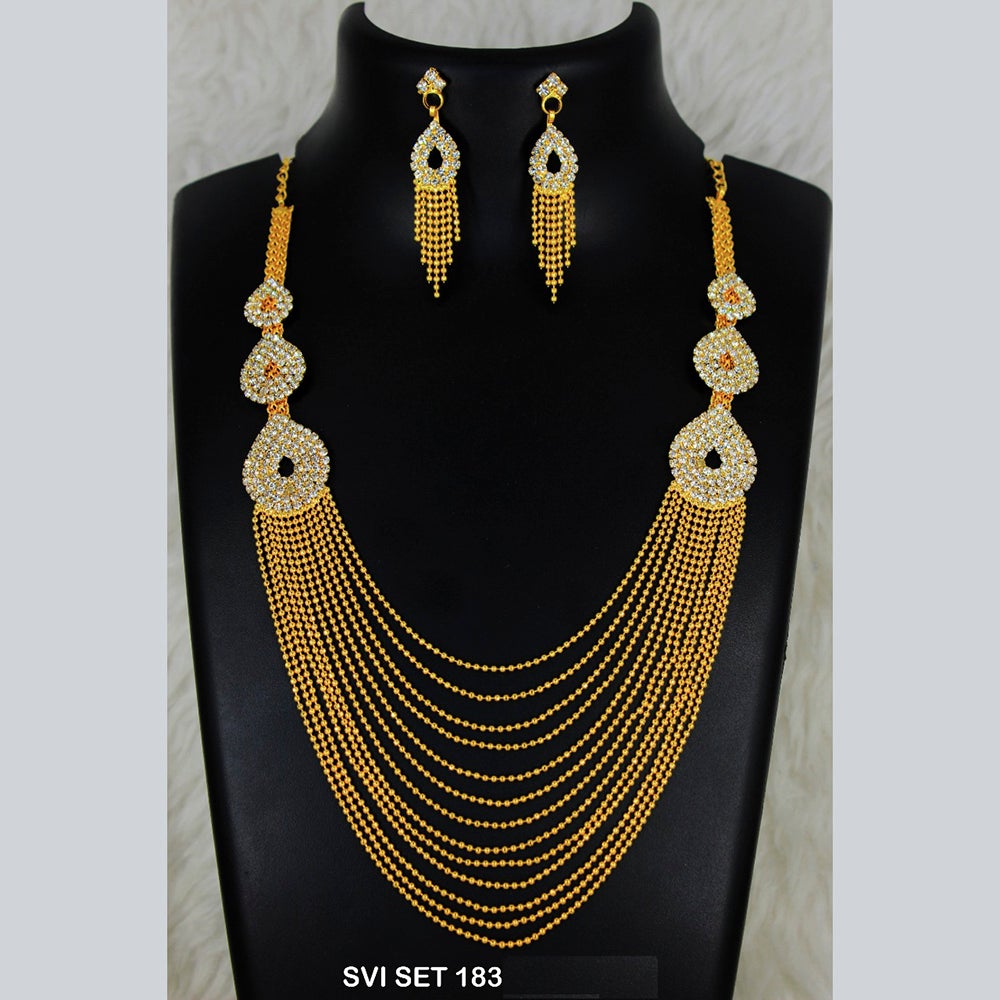 Mahavir Forming Gold Necklace Set - SVI SET 183