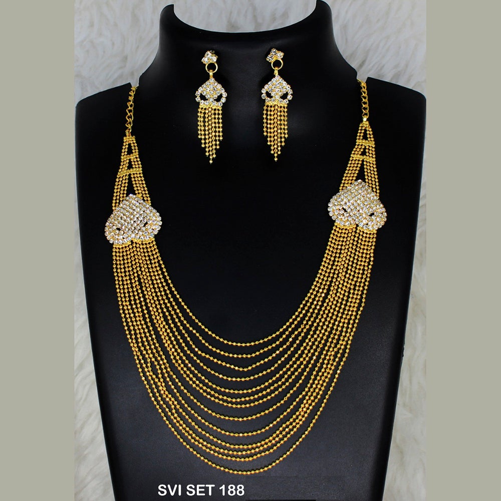 Mahavir Forming Gold Necklace Set - SVI SET 188