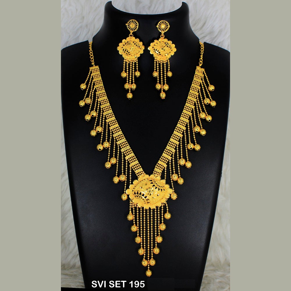 Mahavir Forming Gold Necklace Set - SVI SET 195