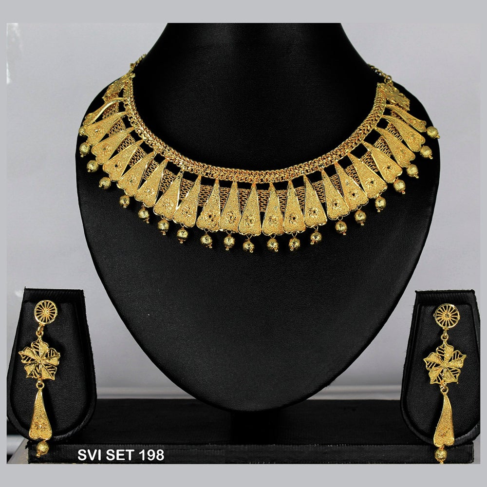 Mahavir Forming Gold Necklace Set - SVI SET 198