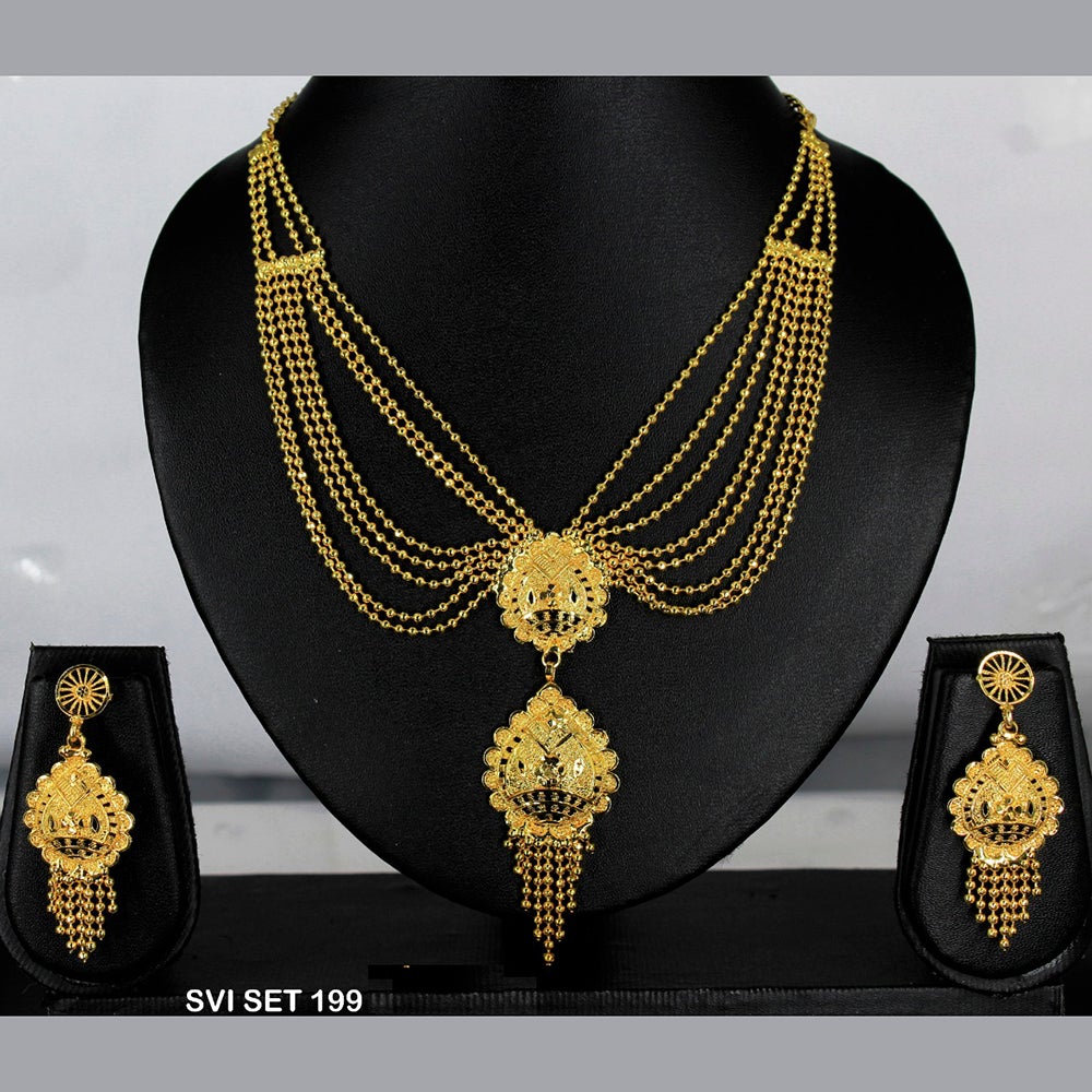 Mahavir Forming Gold Necklace Set - SVI SET 199