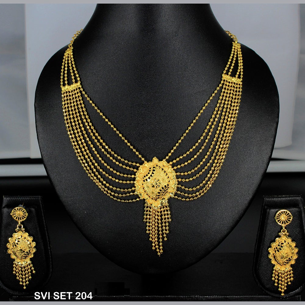 Mahavir Forming Gold Necklace Set - SVI SET 204