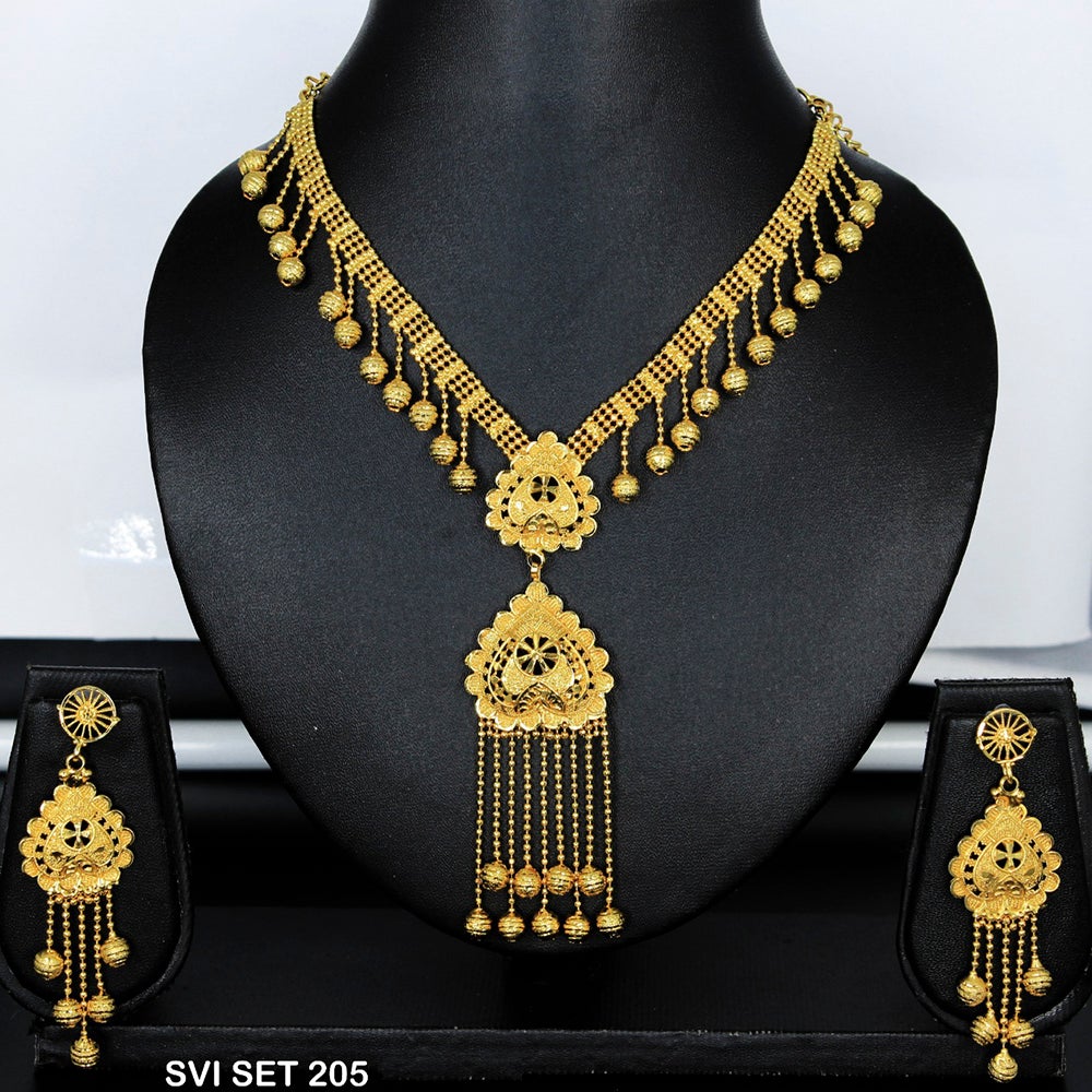 Mahavir Forming Gold Necklace Set - SVI SET 205