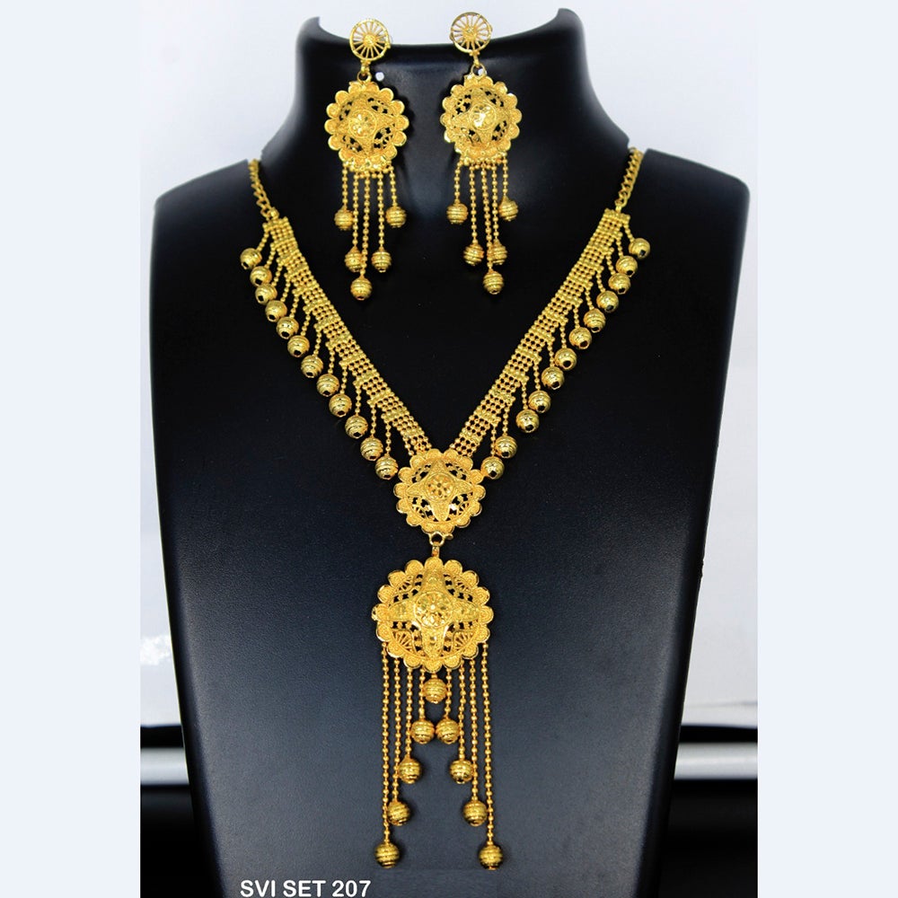 Mahavir Forming Gold Necklace Set - SVI SET 207