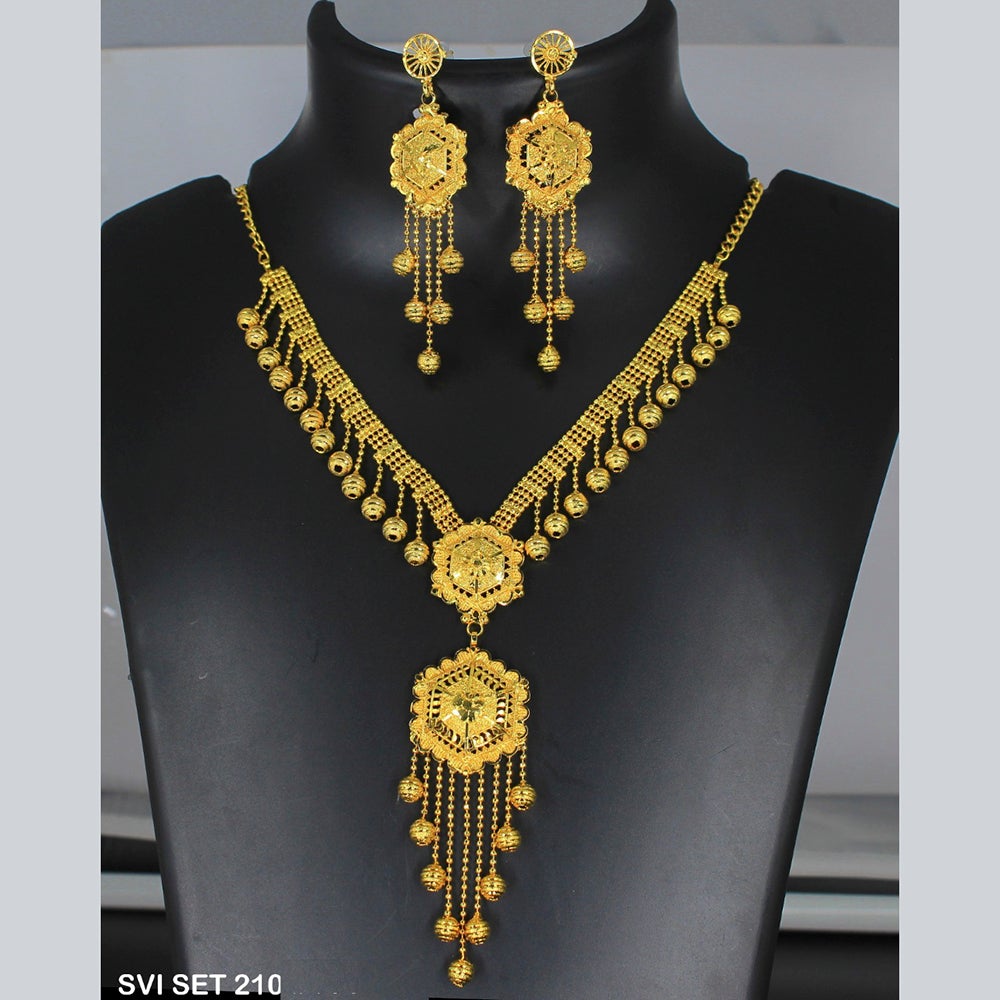 Mahavir Forming Gold Necklace Set - SVI SET 210