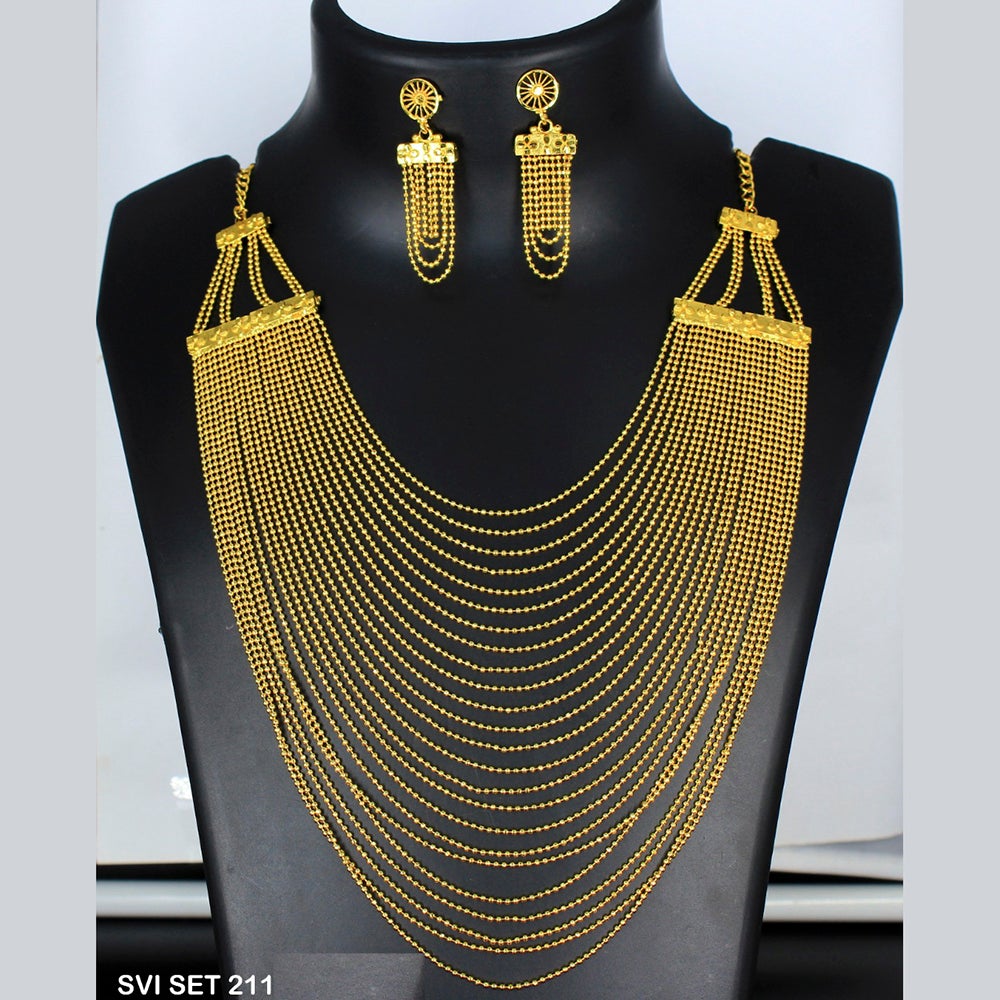 Mahavir Forming Gold Necklace Set - SVI SET 211