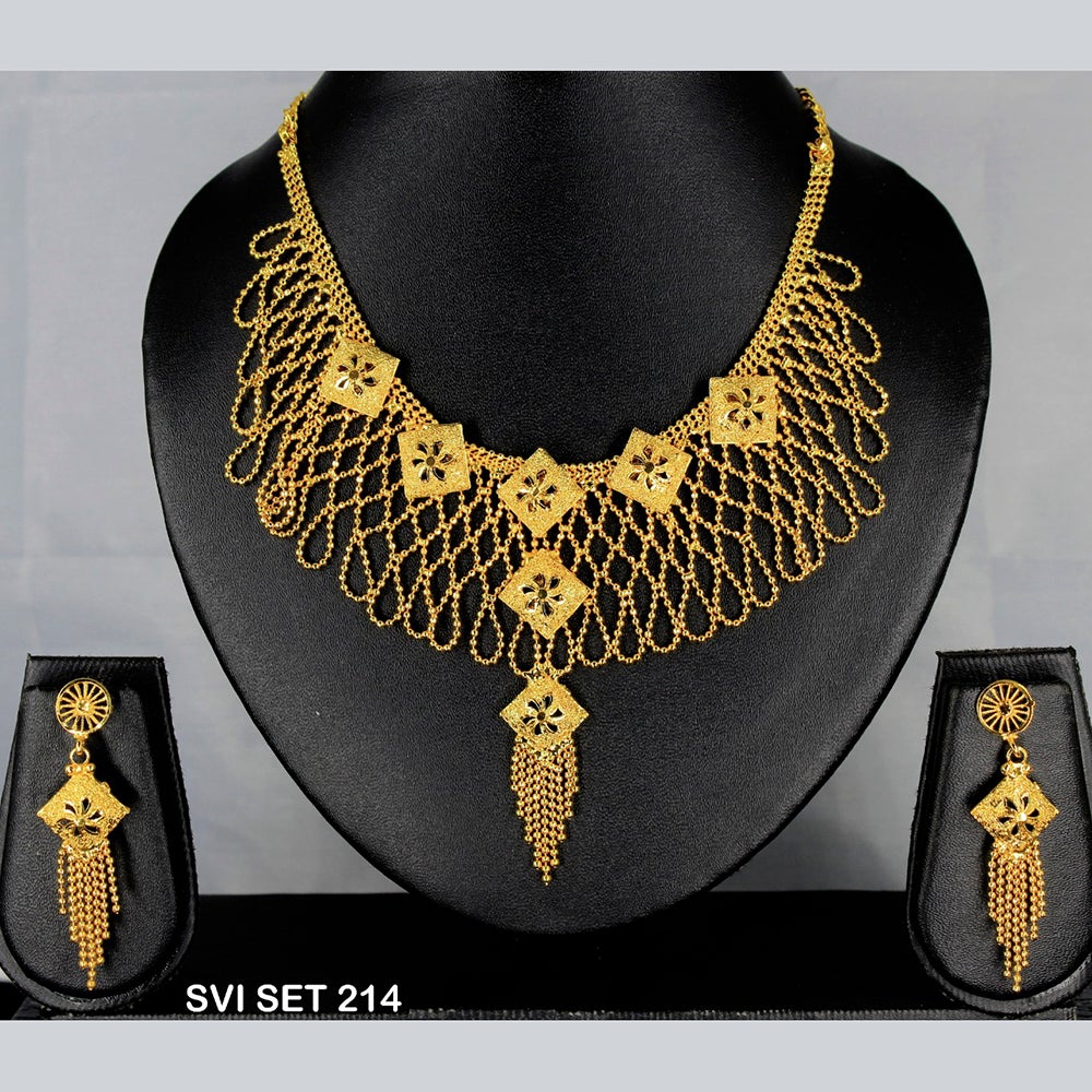 Mahavir Forming Gold Necklace Set - SVI SET 214