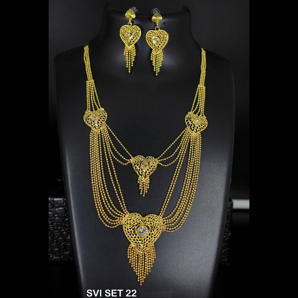 Mahavir Forming Gold Necklace Set - SVI SET 22