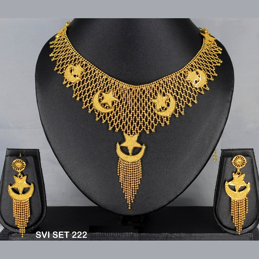 Mahavir Forming Gold Necklace Set - SVI SET 222