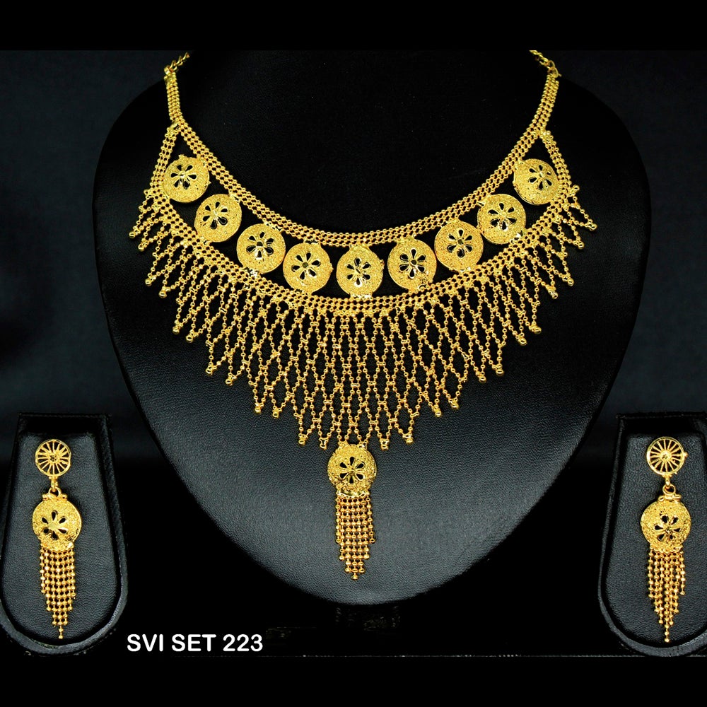 Mahavir Forming Gold Necklace Set - SVI SET 223