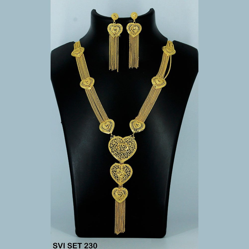 Mahavir Forming Gold Necklace Set - SVI SET 230