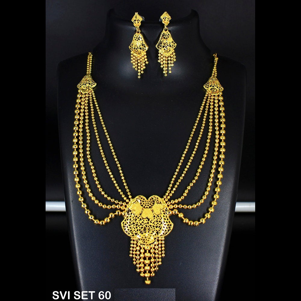 Mahavir Forming Gold Necklace Set - SVI SET 60