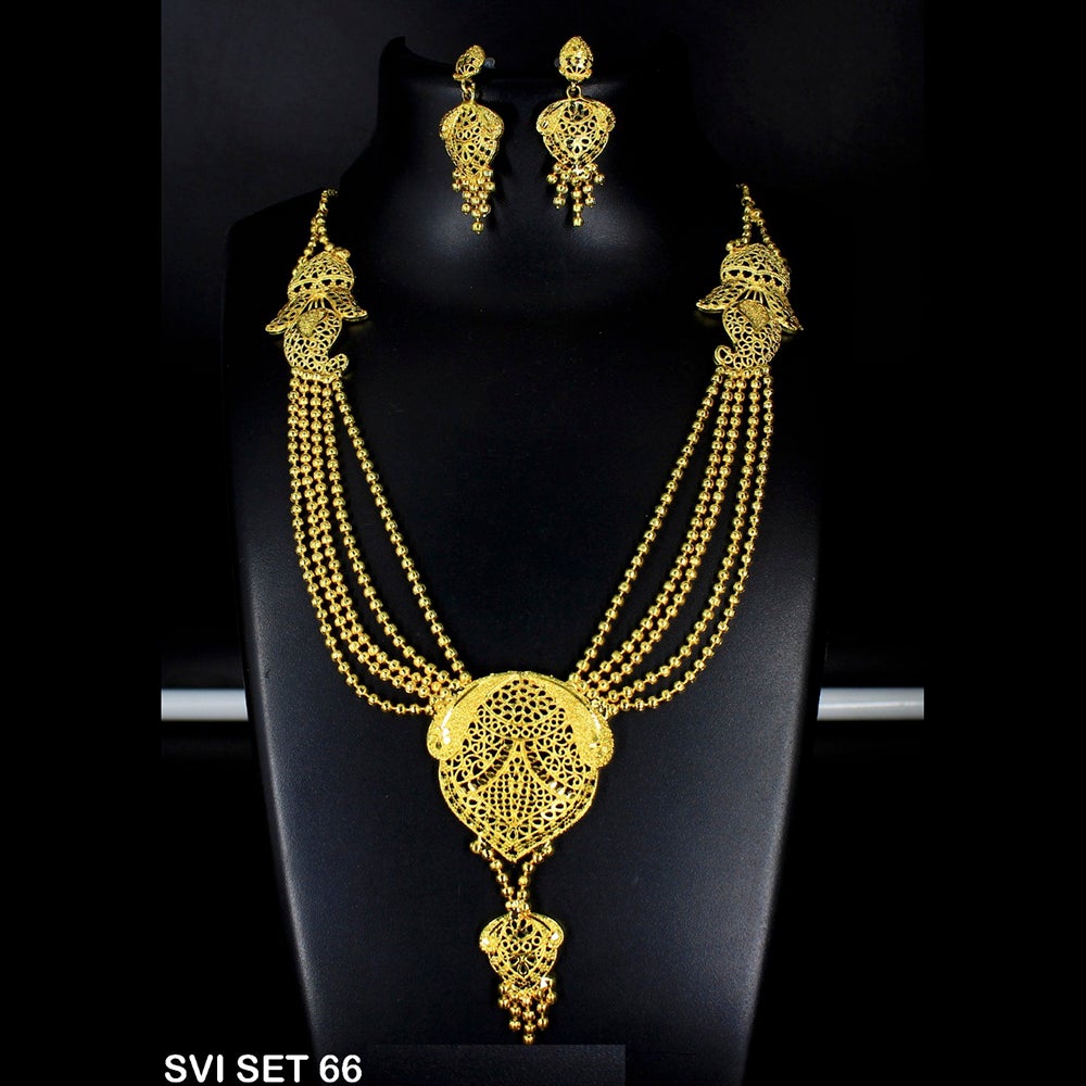 Mahavir Forming Gold Necklace Set - SVI SET 66