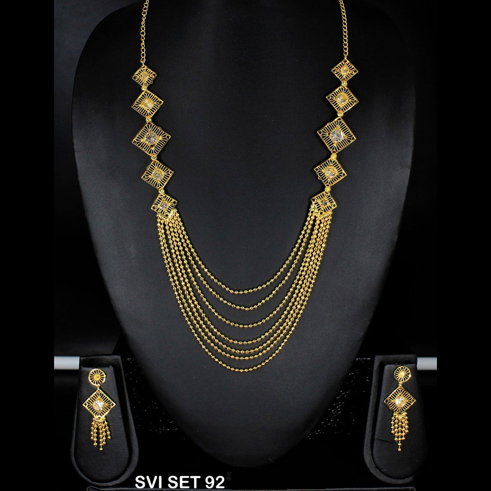 Mahavir Forming Gold Necklace Set - SVI SET 92
