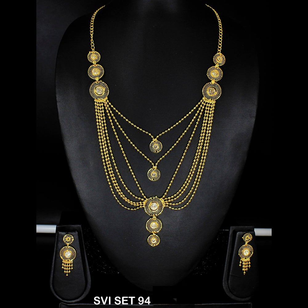 Mahavir Forming Gold Necklace Set - SVI SET 94