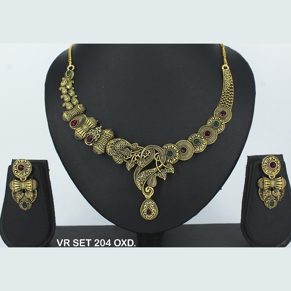 Mahavir Forming Gold Necklace Set - VR SET 204 OXD