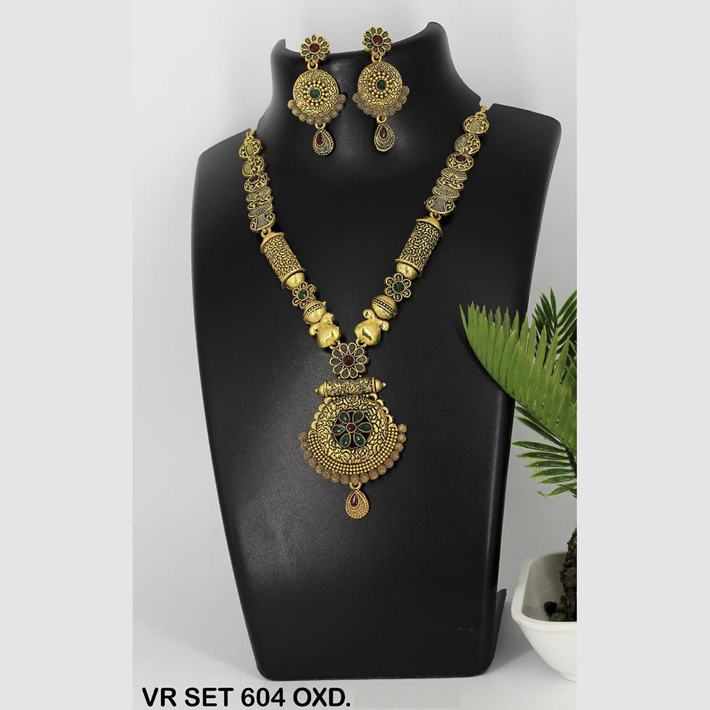 Mahavir Forming Gold Necklace Set - VR SET 604 OXD