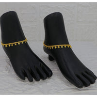 Mahavir Dye Gold Plated Traditional Payal \ Anklet  (Pack of 12)