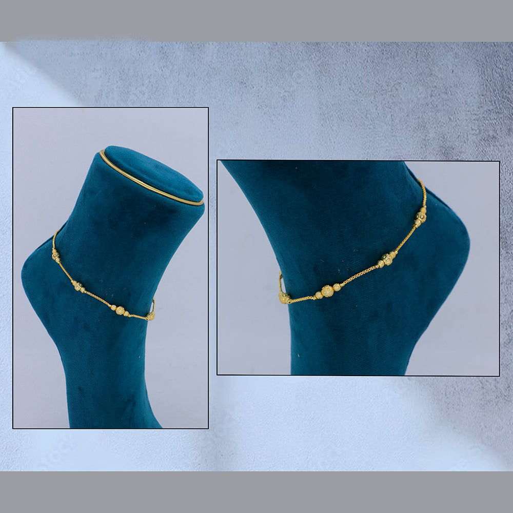 Mahavir Dye Gold Traditional Payal \Anklet (Pack of 6)
