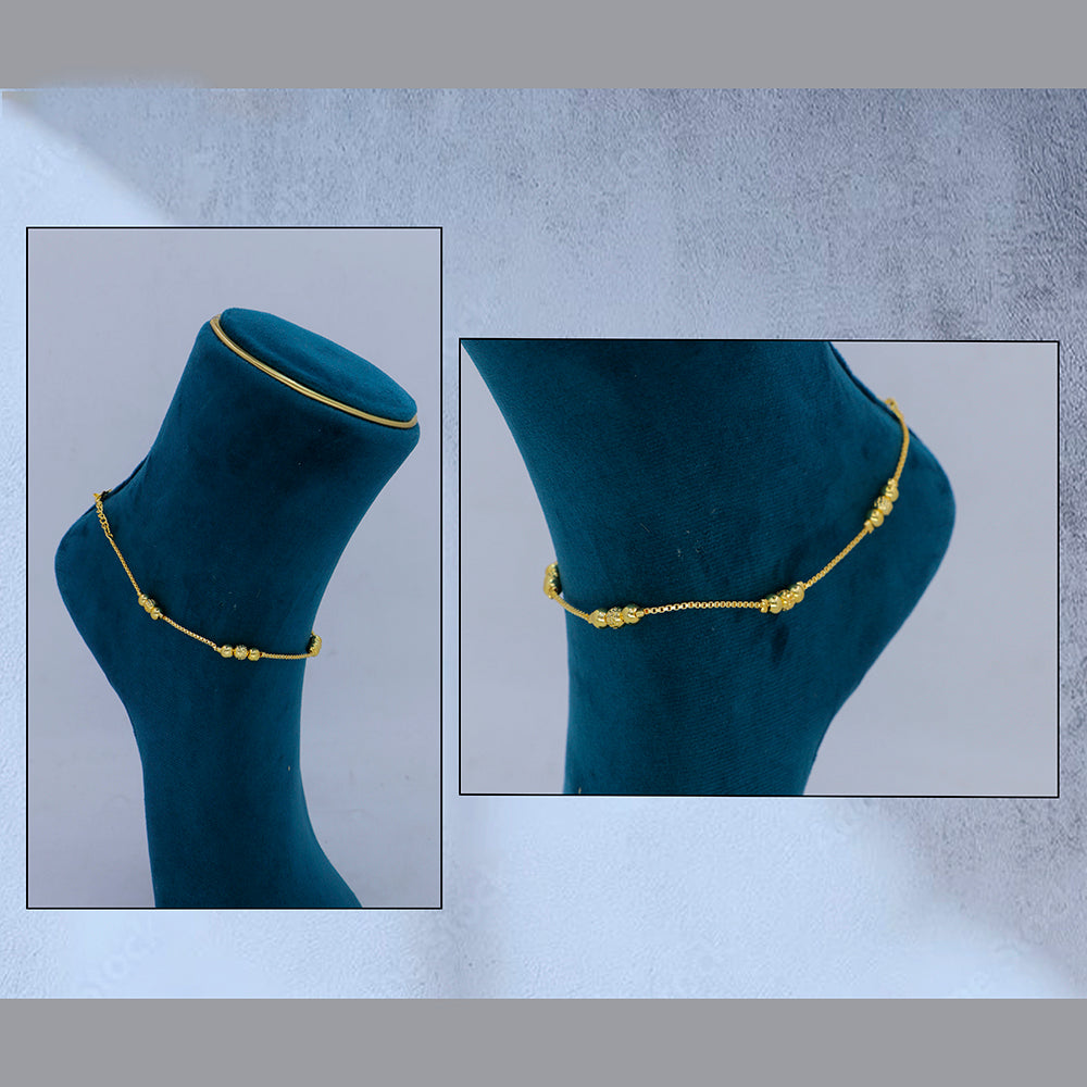 Mahavir Dye Gold Traditional Payal \Anklet (Pack of 6)