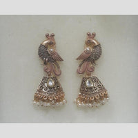 Infinity Jewels Gold Plated Crystal Stone And Meenakari Dangler Earrings