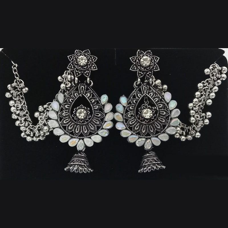 Tip Top Jewellers Oxidised Plated Kanchain Dangler Earrings