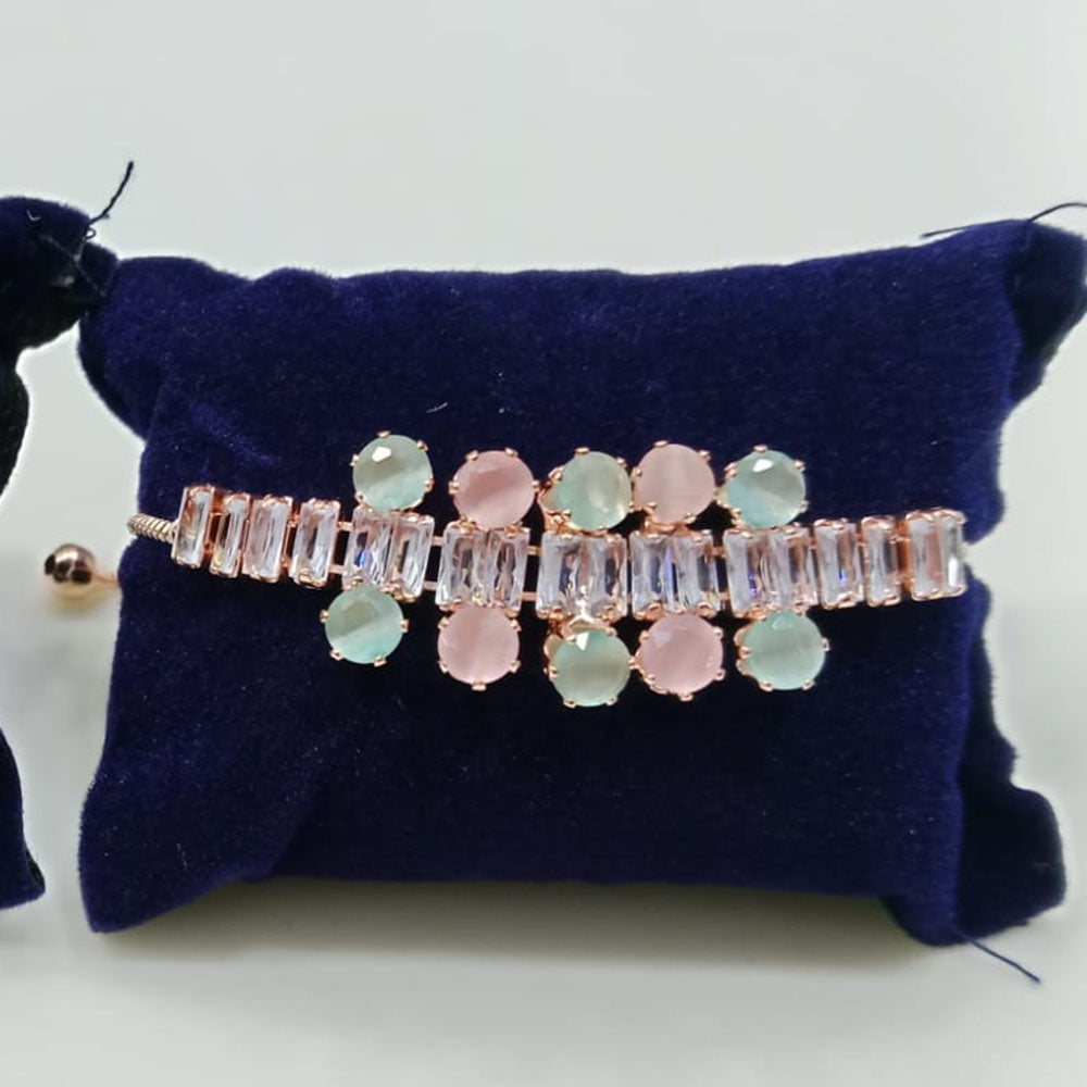 Tip Top Jewellers Rose Gold Plated Crystal Stone Bracelet