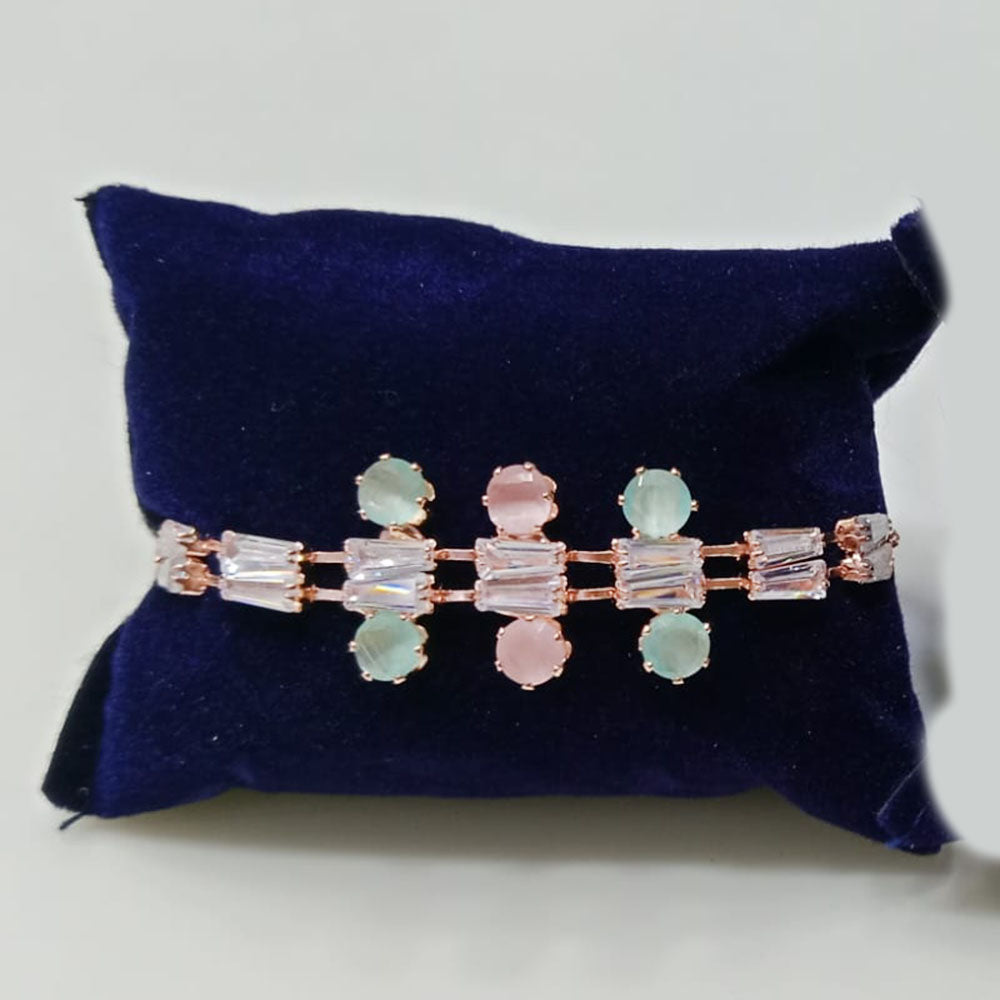 Tip Top Jewellers Rose Gold Plated Crystal Stone Bracelet